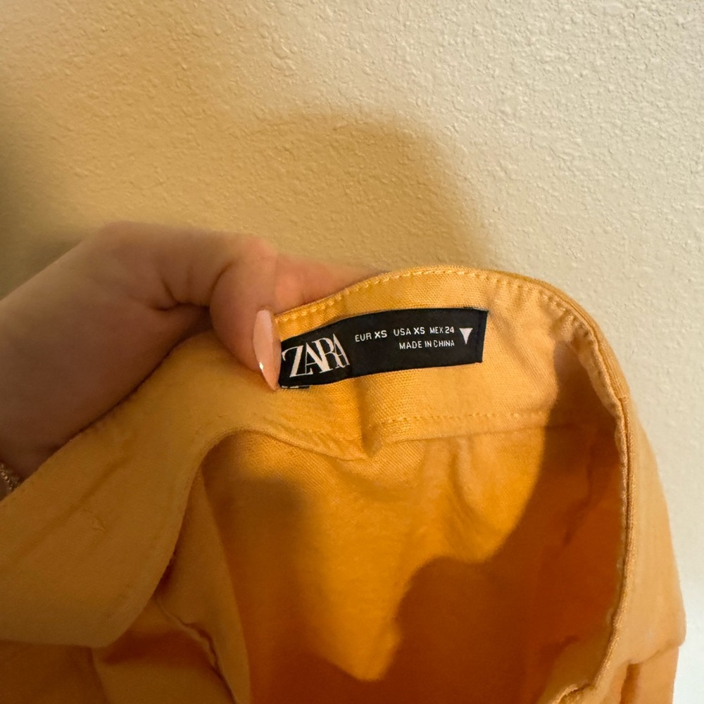 Zara Yellow Midi Skirt - Picture 7 of 8